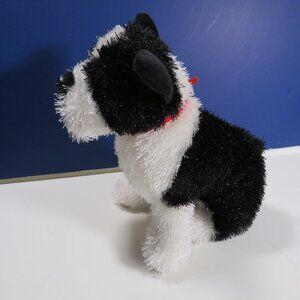 Boston Terrier Dog Puppy with "sparkly" fur WEBKINZ GANZ --NO CODE--